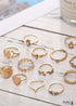 Boho Gold Rings Set Royal Alicia